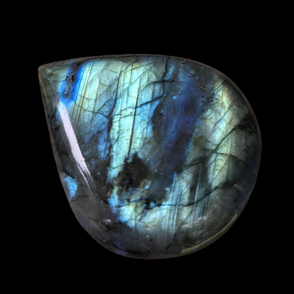 Large Labradorite Teardrop Gemstone Cabachon - Picture 4 of 17
